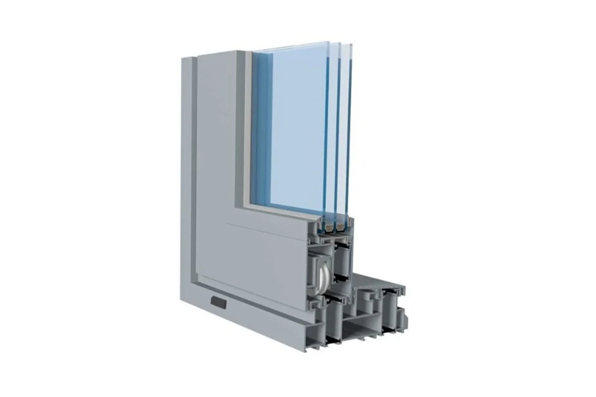 Coulissant aluminium Aliplast en coupe (profilé à rupture de pont thermique) — Pulsar Windows