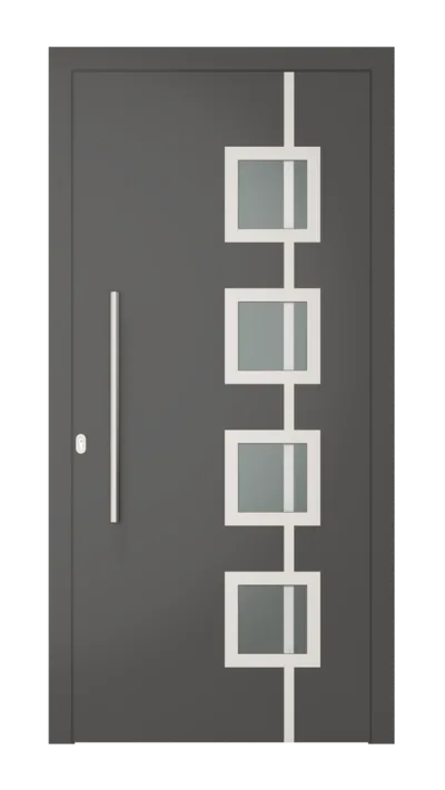 Panneau de porte d’entrée modèle Almeria, disponible en PVC et aluminium — Pulsar Windows