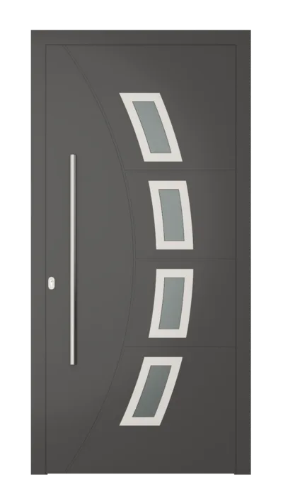Panneau de porte d’entrée modèle Bern, disponible en PVC et aluminium — Pulsar Windows