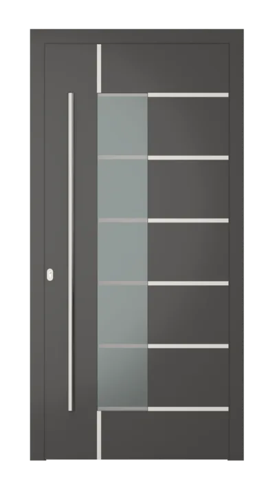 Panneau de porte d’entrée modèle Brasilia, disponible en PVC et aluminium — Pulsar Windows