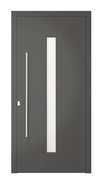 Panneau de porte d’entrée modèle Bruxelles, disponible en PVC et aluminium — Pulsar Windows