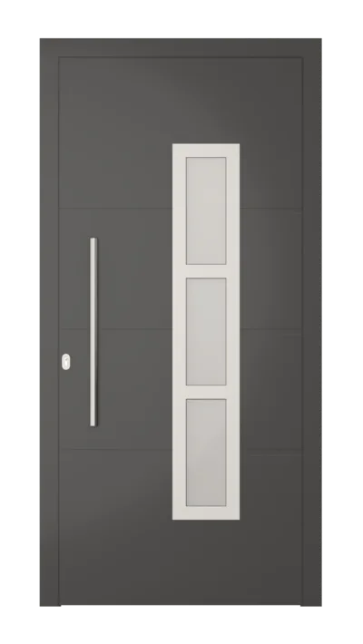 Panneau de porte d’entrée modèle Cape Town, disponible en PVC et aluminium — Pulsar Windows