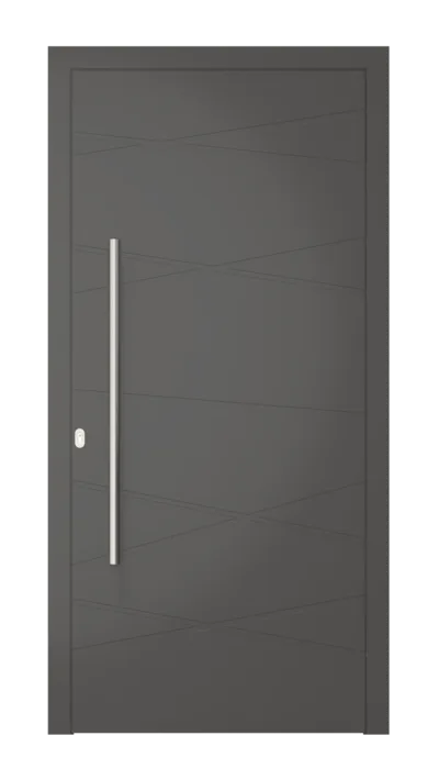 Panneau de porte d’entrée modèle Damask, disponible en PVC et aluminium — Pulsar Windows