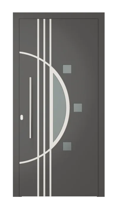 Panneau de porte d’entrée modèle Delhi, disponible en PVC et aluminium — Pulsar Windows