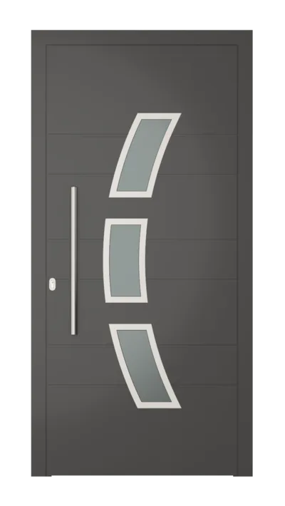 Panneau de porte d’entrée modèle Dublin, disponible en PVC et aluminium — Pulsar Windows