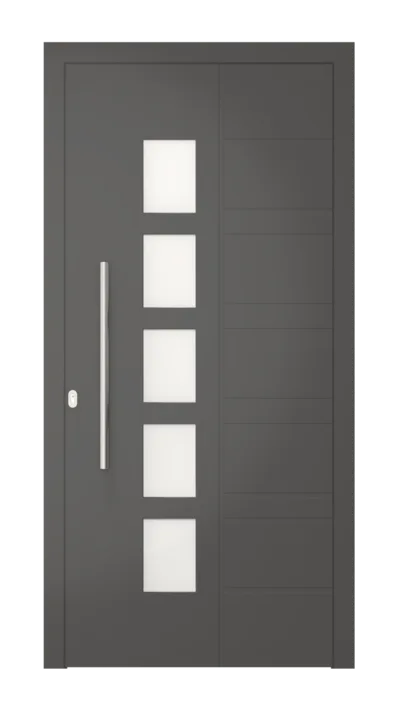 Panneau de porte d’entrée modèle Graz, disponible en PVC et aluminium — Pulsar Windows