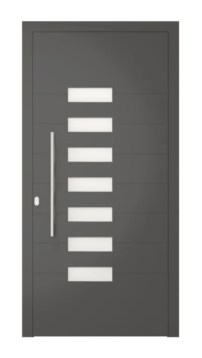 Panneau de porte d’entrée modèle Istanbul, disponible en PVC et aluminium — Pulsar Windows