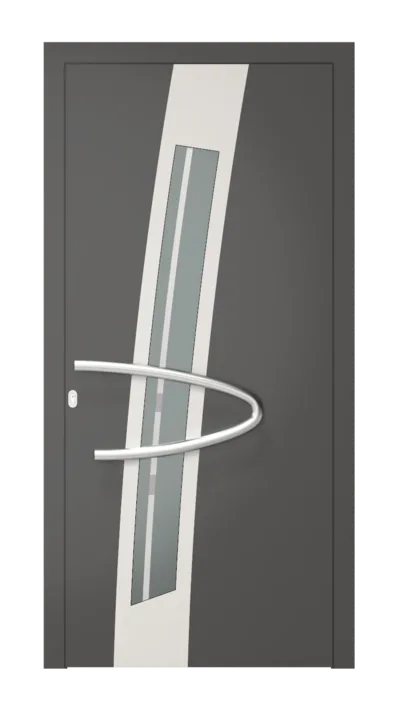 Panneau de porte d’entrée modèle Kyoto, disponible en PVC et aluminium — Pulsar Windows