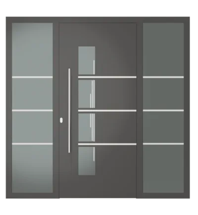 Panneau de porte d’entrée modèle Madrid, disponible en PVC et aluminium — Pulsar Windows