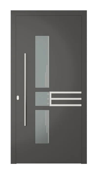 Panneau de porte d’entrée modèle Montreal, disponible en PVC et aluminium — Pulsar Windows