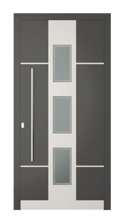 Panneau de porte d’entrée modèle Moscow, disponible en PVC et aluminium — Pulsar Windows