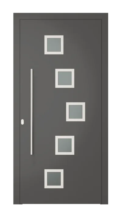 Panneau de porte d’entrée modèle Orleans, disponible en PVC et aluminium — Pulsar Windows