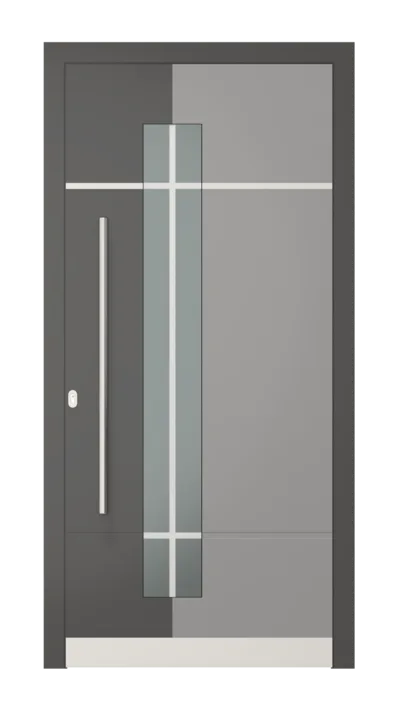 Panneau de porte d’entrée modèle Oslo, disponible en PVC et aluminium — Pulsar Windows