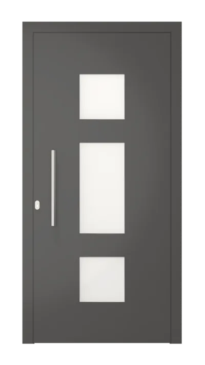 Panneau de porte d’entrée modèle Prag, disponible en PVC et aluminium — Pulsar Windows