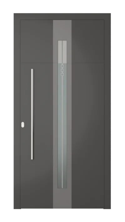 Panneau de porte d’entrée modèle Reykjavik, disponible en PVC et aluminium — Pulsar Windows