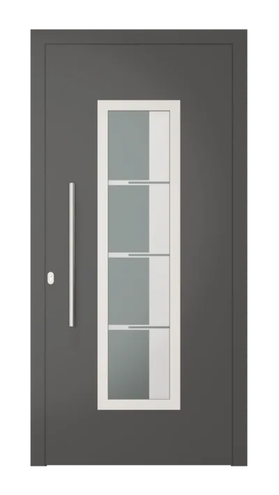 Panneau de porte d’entrée modèle Sofia, disponible en PVC et aluminium — Pulsar Windows
