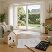 PVC sliding door offering great value for money for a living room